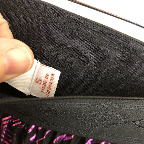 Lularoe Elegant Jill Skirt Metallic Violet Purple Midi Skirt Party Size Small - Picture 4 of 10